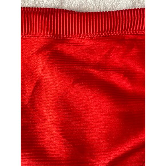 Xhilaration Womens Swim Size Large RIbbed Cheeky Bikini Bottoms Red Swim Suit - Picture 6 of 8